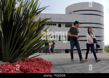 La vita universitaria a Tecnologico de Monterrey, Puebla campus. La vita Esudiantil. TEC, Tec MTY, mty, Università di spazi, Tenologica de Monterrey Universit Foto Stock