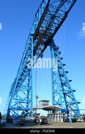La splendida immagine della storica Transporter Bridge, Middlesbrough, Regno Unito Foto Stock