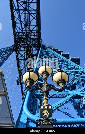 La splendida immagine della storica Transporter Bridge, Middlesbrough, Regno Unito Foto Stock