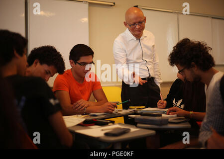 La vita universitaria a Tecnologico de Monterrey, Morelia campus, Michoacan Esudiantil vita. TEC, Tec MTY, mty, Università di spazi, Tenologica de Monterrey Foto Stock