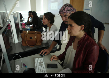 La vita universitaria a Tecnologico de Monterrey, Morelia campus, Michoacan Esudiantil vita. TEC, Tec MTY, mty, Università di spazi, Tenologica de Monterrey Foto Stock