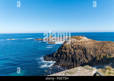 Phillip Island Victoria Australia a storm baia accanto alla piramide rock Foto Stock