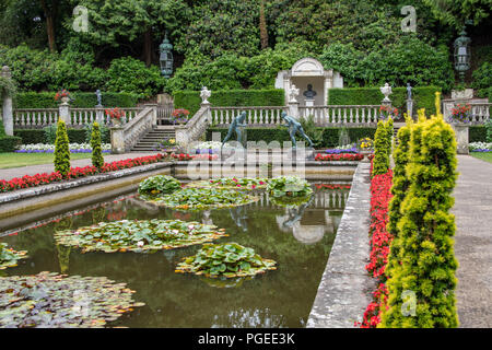 Compton Acres Garden, Dorset, Regno Unito Foto Stock