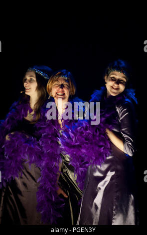 Il Broederscholen e la Heilig Hart Basisschool Tereken da Sint-Niklaas eseguendo il musical Annie (Belgio, 13/02/2009) Foto Stock