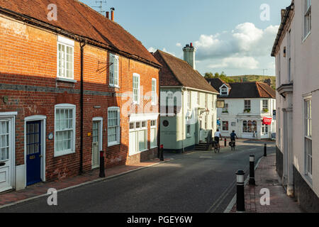 Serata estiva in Ditchling, East Sussex, Inghilterra. Foto Stock