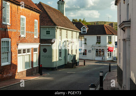 Serata estiva in Ditchling, East Sussex, Inghilterra. Foto Stock