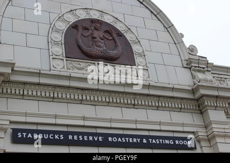 Starbucks Roastery di riserva e la sala di degustazione a Seattle, Washington, Stati Uniti d'America Foto Stock
