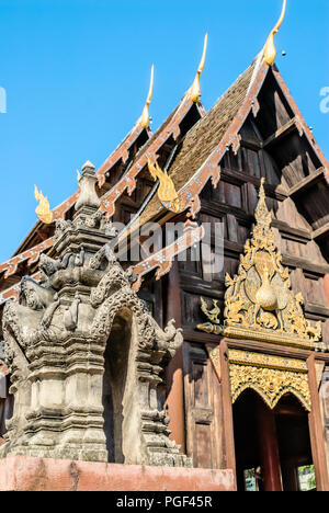 Wat Phant Tao, Chiang mai, Thailandia del Nord Foto Stock