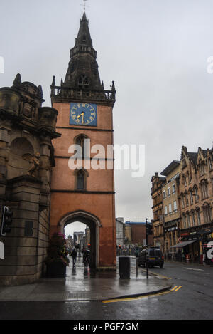 Tron Theatre e towerbell in Trongate Glasgow Scozia Scotland Foto Stock