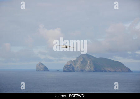 Vista di Boreray da Hirta St Kilda Ebridi Esterne Foto Stock