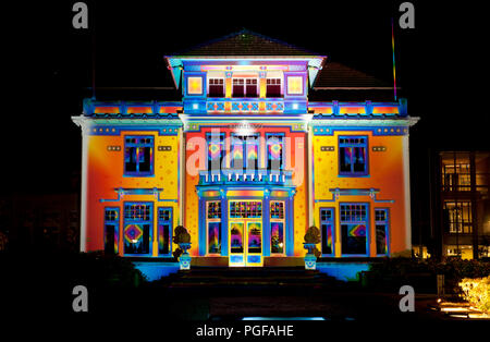 Il Chromolithe installazione da Patrice Warrener al Glow Lightfestival in Eindhoven (Olanda, 10/11/2013) Foto Stock