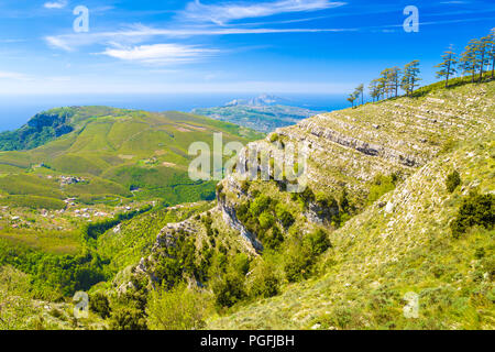 Paesaggio di Sorrento la penisola, Italia Foto Stock