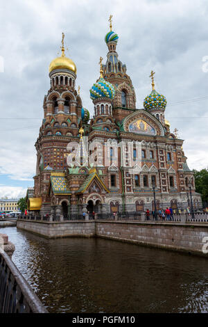 Chiesa del Salvatore sul sangue di San Pietroburgo. Foto Stock