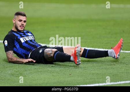 Milano, Italia. 26 Agosto, 2018. Mauro Icardi di FC Internazionale deluso durante la Serie A match tra FC Internazionale e Torino FC. Foto Stock