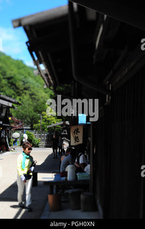 Street View al Narai-juku, Shiojiri City, Nagano, Giappone Foto Stock