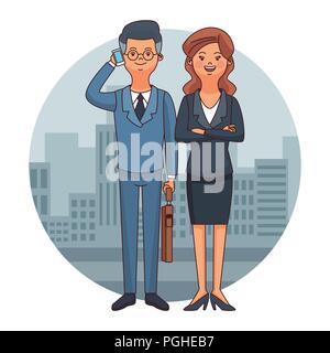 Executive business giovane Illustrazione Vettoriale