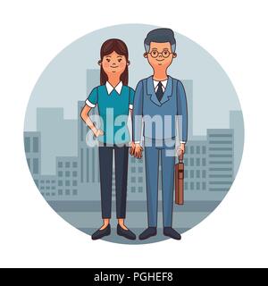 Executive business giovane Illustrazione Vettoriale