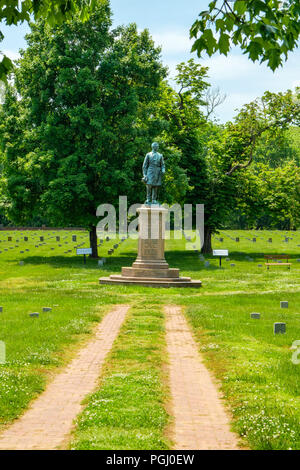 Fredericksburg Cimitero Nazionale, Fredericksburg & Spotsylvania National Military Park, Lafayette Boulevard, di Fredericksburg, Virginia Foto Stock