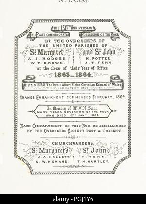 Immagine dalla pagina 177 di una " Descrizione del tabacco di Westminster scatola ... Compilato da [John E. Smith, per] sorveglianti per 1887, etc. (Pt. I. una riproduzione del ... account, incisioni ... pubblicato in ... 1824; Pt. II. 0053. Foto Stock