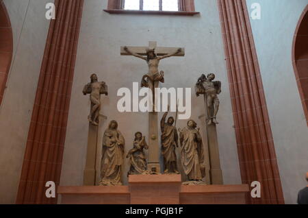 St Bartholomaus Frankfurter cattedrale Dom in Frankfurt am Main, Germania Foto Stock