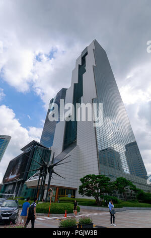 Seoul, Corea del Sud - 21 lug 2018 : WTC Seoul Trade Tower e COEX Convention & Exhibition Centre nel quartiere di Gangnam di Seoul City Foto Stock