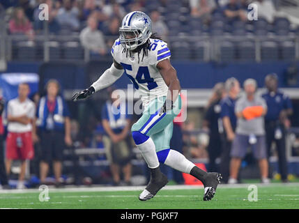 Dallas, Texas, Stati Uniti d'America. 26 Ago, 2018. Agosto 26, 2018: Dallas Cowboys linebacker Jaylon Smith #54 durante una stagione NFL partita di calcio tra la Arizona Cardinals e Dallas Cowboys di AT&T Stadium di Arlington, TX Arizona conduce 17-0 Dallas a metà Albert Pena/CSM Credito: Cal Sport Media/Alamy Live News Foto Stock