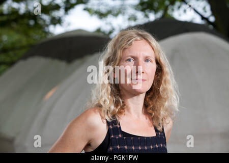 Edinburgh, Regno Unito. 27 Agosto, 2018. Samantha Harvey, è un autore inglese. Nella foto al Edinburgh International Book Festival. Edimburgo, Scozia. Foto di Gary Doak / Alamy Live News Foto Stock
