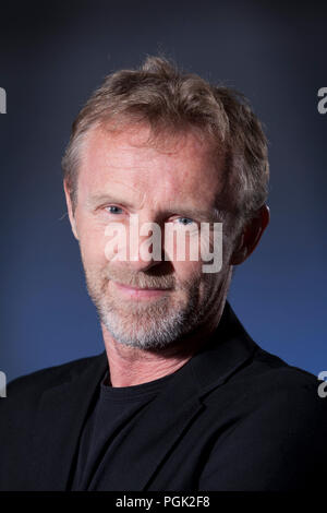 Edinburgh, Regno Unito. 26 Agosto, 2018. Jo Nesbo, il norvegese autore del crimine, musicista e ex economista e reporter. Nella foto al Edinburgh International Book Festival. Edimburgo, Scozia. Foto di Gary Doak / Alamy Live News Foto Stock