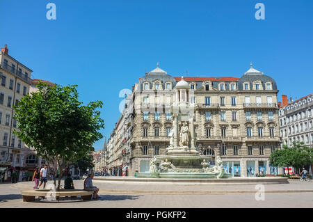 Giacobini Square, Place des giacobini Lione, Francia Foto Stock