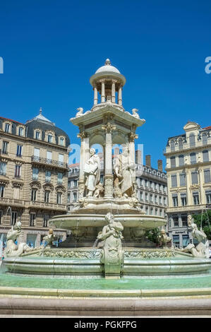 Giacobini Square, Place des giacobini Lione, Francia Foto Stock