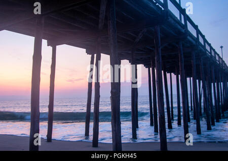 Molo di Ocean City, Maryland. Foto Stock