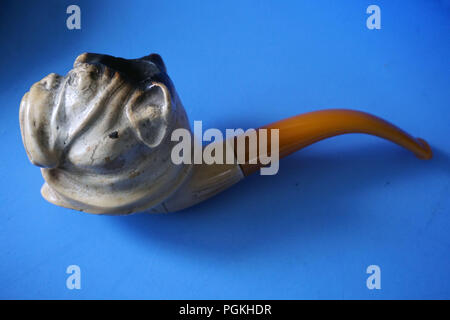 Antiquariato Meerschaum figurale tubo per fumatori Foto Stock