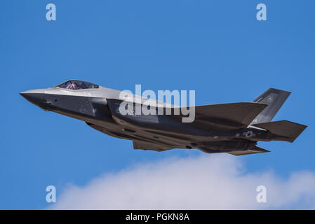 US Air Force Lockheed Martin F-35 Lightning II aereo da caccia a reazione al RIAT, Royal International Air Tattoo Airshow, RAF Fairford. F-35A CTOL Foto Stock