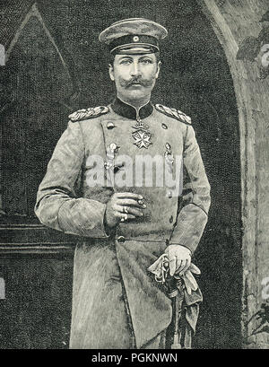 Il Kaiser Guglielmo II, circa 1890 Foto Stock