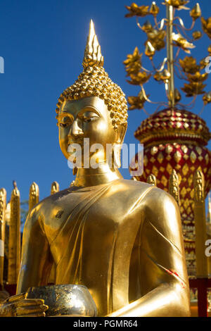 Buddha a Wat Phra Doi Suthep, Chiang Mai Foto Stock