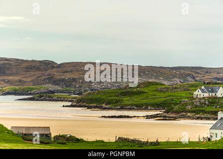 Molla di brughiera viste nell'isola di Lewis, Scozia Foto Stock