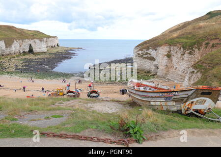 Nord in atterraggio a Flamborough, North Yorkshire Foto Stock