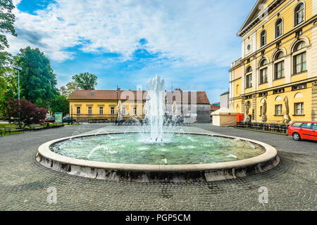 Piazza della Città Vecchia in Varazdin cittadina barocca, nord della Croazia. Foto Stock