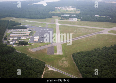 27 agosto 2018 - East Hampton, NY, STATI UNITI D'AMERICA - East Hampton Airport su agosto 27, 2018 in East Hampton, New York. (Credito Immagine: © Bryan Smith/ZUMA filo) Foto Stock