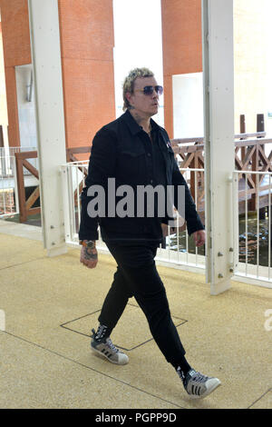 Venezia, Italia. 28 Agosto, 2018. 75° Festival del Cinema di Venezia . Il prodigio arriva in aeroporto di Venezia Credito: Indipendente Agenzia fotografica/Alamy Live News Foto Stock