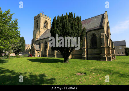 St Mathews chiesa, Leyburn città mercato, Richmondshire, North Yorkshire, Inghilterra Foto Stock