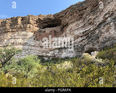 Montezuma Castle National Monument cliff abitazione Foto Stock