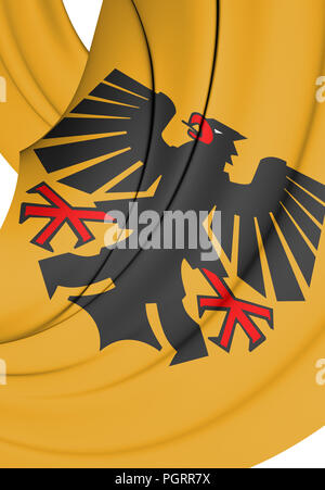 3D Dortmund stemma (Renania settentrionale-Vestfalia), Germania. 3D'illustrazione. Foto Stock