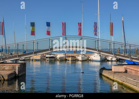 Bardolino, Lago di Garda, Verona, Veneto, Italia, Europa Foto Stock