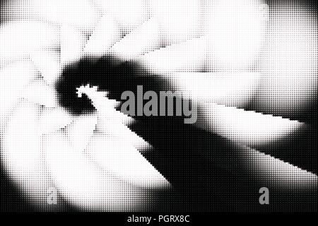 Spirale di halftone background - lizard tail Illustrazione Vettoriale