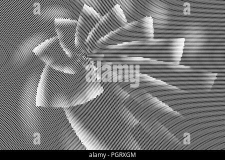 Mezzitoni vettore a spirale di sfondo - fiori esotici Illustrazione Vettoriale