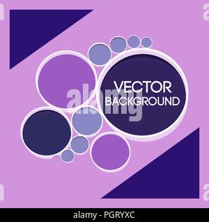 Creative cerchi sfondo vettoriale Illustrazione Vettoriale