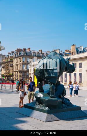 Gare Musee d'Orsay esterno, St Germain des Pres, sulla riva sinistra di Parigi, Francia Foto Stock