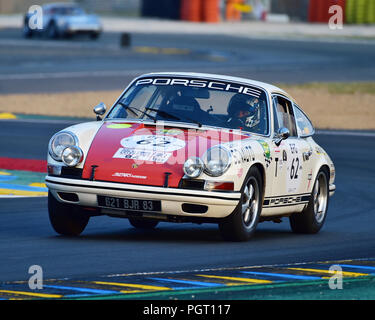 Ivan Vercoutere, Charles Rupp, Porsche 911, Plateau 4, la griglia 4, 1962 a 1965 automobili, Le Mans Classic 2018, luglio 2018, Le Mans, in Francia, il circuito da corsa, Cl Foto Stock