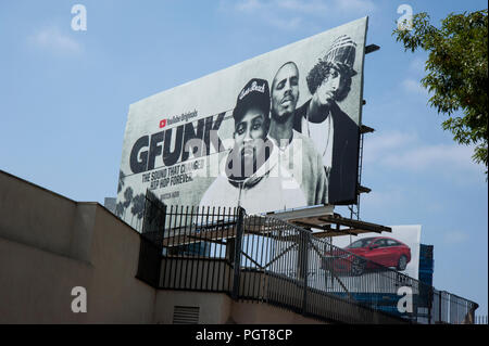 G Funk cartellone su striscia theSunset, 2018 Foto Stock